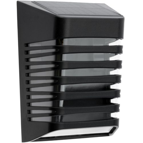 LED-es napelemes fali lámpa homlokzati lámpatest alkony érzékelővel 4000K IP64