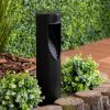 LED-es napelemes kerti lámpa szegecses állóoszlop 45cm 4000K IP64 alkony érzékelővel