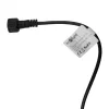 Napelemes kerti LED fényfüzér 500lm 2700K meleg fehér 10 E27 fekete IP44 alkonyérzékelővel Ecolight