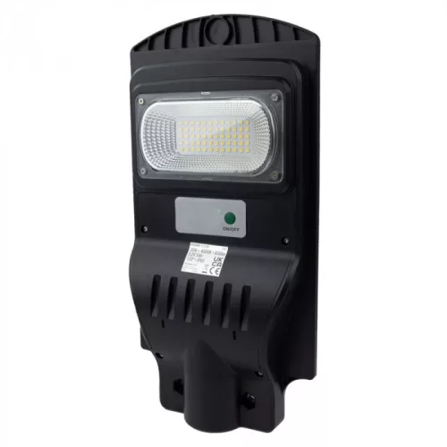 Napelemes LED utcai lámpa 30W 650lm 4000K Semleges IP65 Mozgás- és alkonyérzékelővel ECONOMY Ecolight