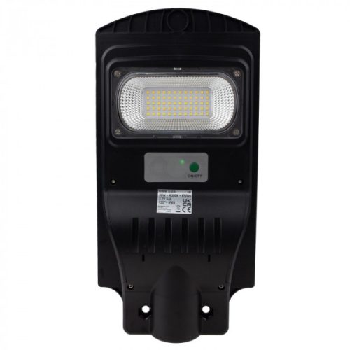 Napelemes LED utcai lámpa 30W 650lm 4000K Semleges IP65 Mozgás- és alkonyérzékelővel ECONOMY Ecolight