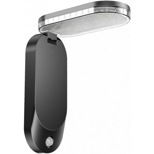 LED napelemes kerti lámpa homlokzati lámpatest mozgás- és szürkületérzékelő 4000K IP65