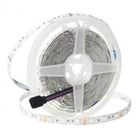   LED szalag SMD 5050 14.4W/m 60LED/m 12V Többszínű RGB IP20 5m Tekercs Ecolight