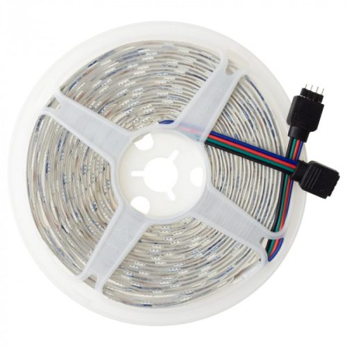 LED szalag SMD 5050 14.4W/m 60LED/m 12V Többszínű RGB IP20 5m Tekercs Ecolight