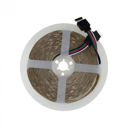 LED szalag SMD 5050 14.4W/m 60LED/m 12V 6500K Többszínű RGB + Hidegfény IP20 5m Tekercs Ecolight