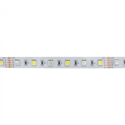 LED szalag SMD 5050 14.4W/m 60LED/m 12V 6500K Többszínű RGB + Hidegfény IP20 5m Tekercs Ecolight