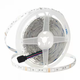   LED szalag SMD 5050 14.4W/m 60LED/m 12V Többszínű RGB IP63 5m Tekercs Ecolight
