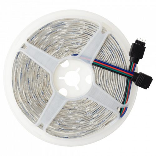 LED szalag SMD 5050 14.4W/m 60LED/m 12V Többszínű RGB IP63 5m Tekercs Ecolight