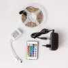 LED Szalag SMD 5050 7.2W/m 60LED/m Többszínű RGB IP20 5m Tekercs + Tápegység + Ecolight Távirányító