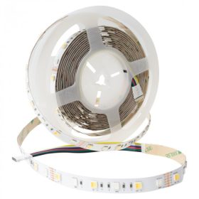   LED szalag SMD 5050 14.4W/m 60LED/m 12V 2700-6500K Többszínű RGB + változtatható CCT IP63 5m-es tekercs Ecolight