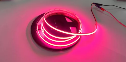 LED szalag COB 12V 45W 2400LED NEON Rózsaszín 8mm 5m