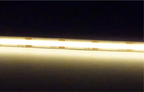 LED szalag COB szalag 12V 45W 2400LED NEON Sárga 8mm 5m