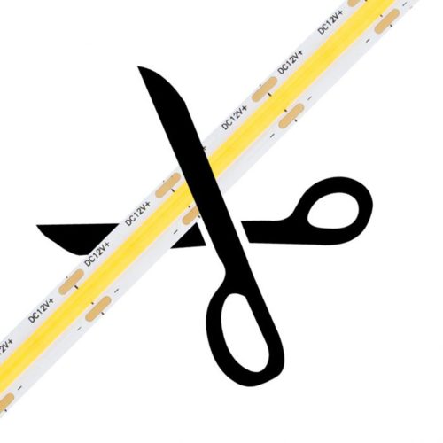 LED szalag 12V COB 45W 480LED 2835 Kék 8mm 5m ECOLIGHT