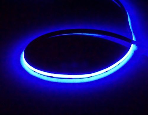 LED szalag 12V COB 45W 480LED 2835 Kék 8mm 5m ECOLIGHT