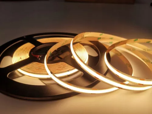 LED szalag COB 24V 45W 2400LED NEON Meleg 8mm 5m