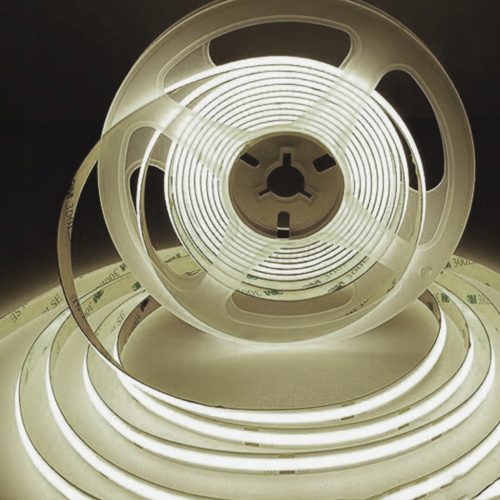 LED szalag COB 24V 45W 2400LED NEON Hideg 8mm 5m