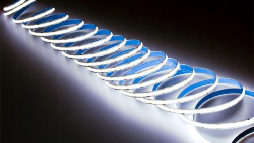 LED szalag COB 24V 45W 2400LED NEON Hideg 8mm 5m