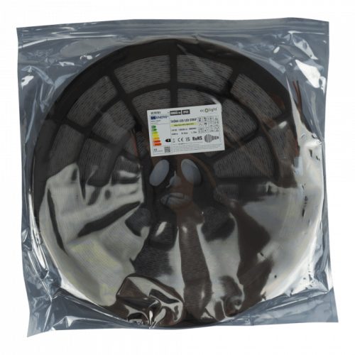 LED szalag SMD 2835 9.6W/m 600lm/m 120LED/m 12V 3000K Melegfényű IP63 Tekercs 25m Ecolight