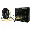 LED szalag COB 7W/m 630lm/m 320LED/m 24V 3000K Melegfényű IP20 5m-es tekercs + tápegység + Ecolight távirányító