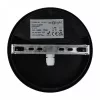 Kültéri felületre szerelhető LED csatornalámpa 15W 1350lm 4000K semleges fehér 120° kerek fekete IP65 Troton Ecolight