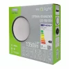 Kültéri felületre szerelhető LED csatornalámpa 15W 1350lm 4000K semleges fehér 120° kerek fekete IP65 Troton Ecolight
