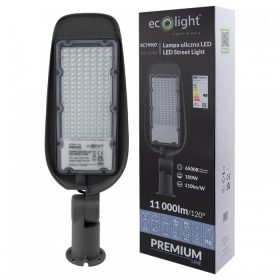   LED utcai lámpa 100W 11000lm 6500K Hidegfény IP65 110lm/W PREMIUM Ecolight
