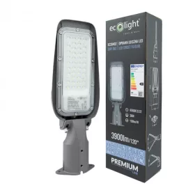   LED utcai lámpa 30W 3900lm 6500K Hideg IP65 130lm/W PREMIUM Ecolight