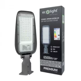   LED utcai lámpa 50W 6500lm 4000K semleges IP65 130lm/W PREMIUM Ecolight