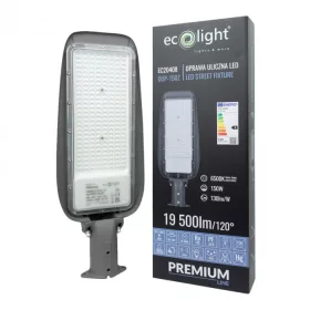   LED utcai lámpa 150W 19500lm 6500K Hidegfény IP65 130lm/W PREMIUM Ecolight