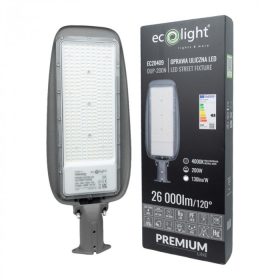   LED utcai lámpa 200W 26000lm 4000K Semleges IP65 130lm/W PREMIUM Ecolight