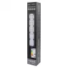 Ipari LED utcai lámpatest5000lm 5000K semleges fehér 130° fekete IP65 alkonyérzékelővel Premium Ecolight