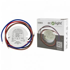   FI60 süllyesztett tápegység LED szalagokhoz 20W 24V 0.83A Hermetic IP67 Ecolight