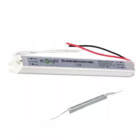   Moduláris tápegység LED szalagokhoz, állandó feszültségű Ultra SLIM 1,5 A 18 W Ecolight