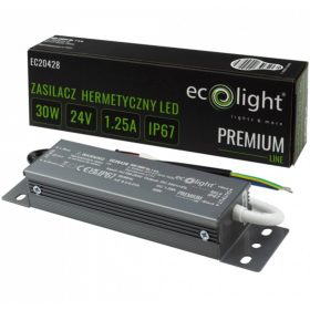 LED tápegység Hermetic IP67 30W 24V Premium Ecolight