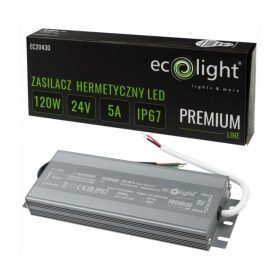 LED tápegység Hermetic IP67 120W 24V Premium Ecolight