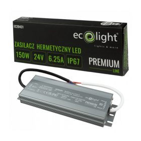 LED tápegység Hermetic IP67 150W 24V Premium Ecolight