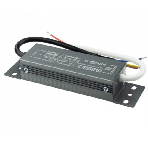 LED tápegység Hermetic IP67 20W 12V Premium Ecolight