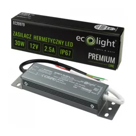 LED tápegység IP67 hermetikus 30W 12V Premium Ecolight
