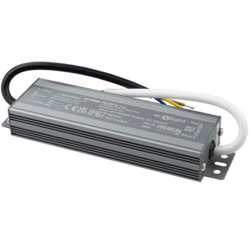 LED tápegység Hermetic IP67 60W 12V Premium Ecolight