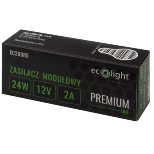 LED Slim Premium moduláris tápegység 24W 12V Ecolight