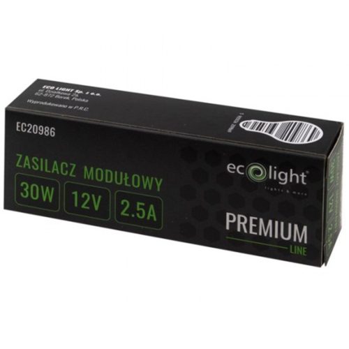LED Slim Premium 30W 12V Ecolight moduláris tápegység