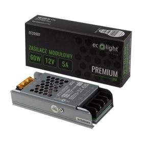 LED Slim Premium 60W 12V Ecolight moduláris tápegység