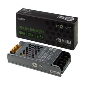 LED Slim Premium 60W 24V Ecolight moduláris tápegység