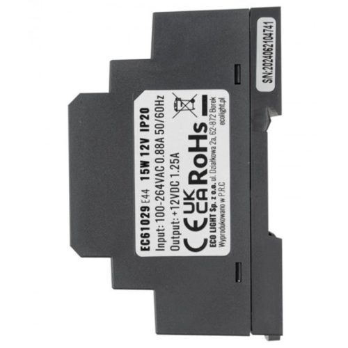 Tápegység LED DIN Rail Premium Line 12V 15W Ecolighthoz
