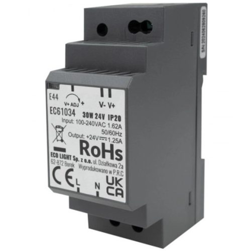 Tápegység LED DIN Rail Premium Line 30W 24V Ecolighthoz