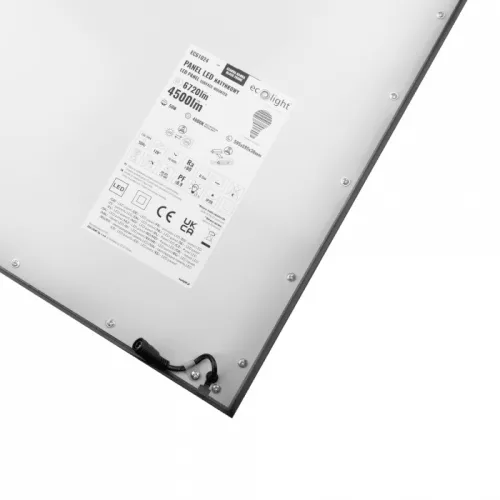 LED Panel 60x60 Felületre Szerelhető Világító Doboz 50W 4500lm 4000K Semleges Fekete Ecolight