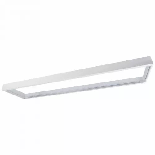 Felületre szerelhető bepattintható keret LED panelekhez 120x30 alumínium 58 mm fehér Ecolight