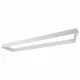 Felületre szerelhető bepattintható keret LED panelekhez 120x30 PVC 65mm fehér Ecolight