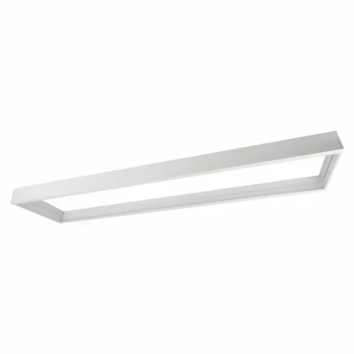 Felületre szerelhető bepattintható keret LED panelekhez 120x30 PVC 65mm fehér Ecolight