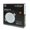Süllyesztett mennyezeti LED panel lámpatest 6W 660lm 4000K semleges fehér 120° kerek fehér Downlight Ecolight